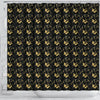 Vizsla Dog Golden Print Shower Curtain