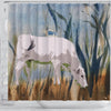 Chianina Cattle (Cow) Print Shower Curtain