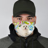 Cute Maltese Dog Print Face Mask