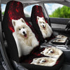 Samoyed Dog Print Car Seat Covers