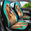 Bloodhound Dog Print Car Seat Covers