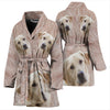 Labrador Retriever Print Women's Bath Robe