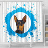 Miniature Pinscher Dog Print Shower Curtain