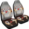 Border Terrier Print Car Seat Covers