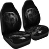 Black Labrador Retriever Print Car Seat Covers