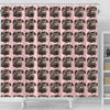 Maine Coon Cat Pattern Print Shower Curtains