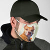 Cute American Pit Bull Terrier Print Face Mask