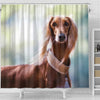 Awesome Saluki Dog Print Shower Curtains