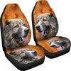 Caucasian Shepherd Dog Print Car Seat Covers