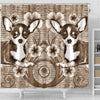 Cute Chihuahua Dog Print Shower Curtain