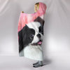 Cute Japanese Chin Dog Print Hooded Blanket