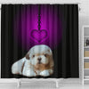 Shih Tzu Dog Print Shower Curtain