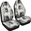 Sketch Of Saluki Dog Print Car Seat Covers