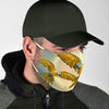 Blue And Yellow Macaw Print Face Mask