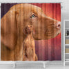Vizsla Dog Print Shower Curtains