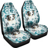 Cute Australian Shepherd Print Car Seat Covers