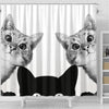 Cute Cats Print Shower Curtain