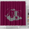 Cute Boston Terrier Print Shower Curtain