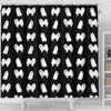 American Eskimo Dog Pattern Print Shower Curtains