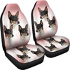 Toy Fox Terrier Dog Print Car Seat Covers