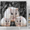 Cute Chinese Hamster Print Shower Curtains