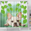 Lovely French Bulldog Print Shower Curtains