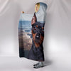 Cute Miniature Pinscher Print Hooded Blanket