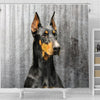 Doberman Pinscher Print Shower Curtains