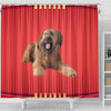 Briard Dog Print Shower Curtain