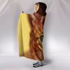 Lovely Bengal Cat Print Hooded Blanket