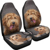 Goldendoodle Dog Print Car Seat Covers