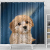 Cavapoo Puppy Print Shower Curtains