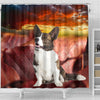 Cardigan Welsh Corgi Print Shower Curtains