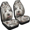 Old English Sheepdogs In Lots Print Car Seat Covers