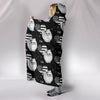 Pomeranian Patterns Print Hooded Blanket