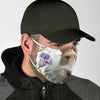 Wire Hair Fox Terrier Floral Print Face Mask