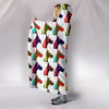 Great Dane Dog Pattern Print Hooded Blanket