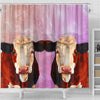 Simmental Cattle (Cow) Print Shower Curtains