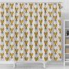 Shiba Inu Dog Pattern Print Shower Curtains