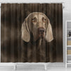 Weimaraner Dog Print Shower Curtain