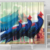 Hoogerwer Pheasant Bird Print Shower Curtains