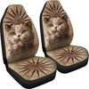 Cute British Shorthair Cat Print Car Seat Covers
