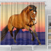 Belgian horse Print Shower Curtain