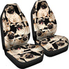 Pug Dog Pattern Print Car Seat Covers