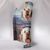 Clumber Spaniel Print Hooded Blanket