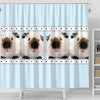 Himalayan guinea pig Print Shower Curtain