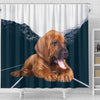 Bloodhound Puppy Print Shower Curtain