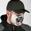 Laughing Pug Dog Print Face Mask