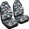 Border Collie In Lots Print Car Seat Covers