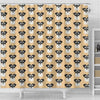 Miniature Schnauzer Dog Pattern Print Shower Curtains